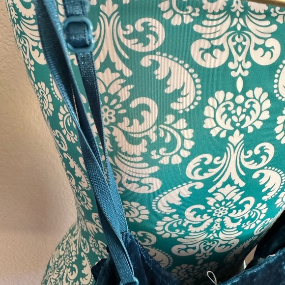 Y2K, Whimsygoth by Solemio Blue Mini dress velvet crush like material . Small - Picture 6 of 6